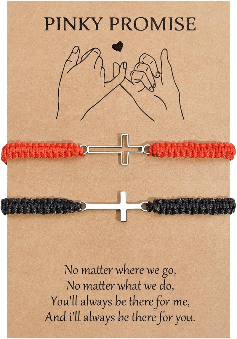 VU100 Matching Bracelets for Couples Bracelets Gifts for Girlfriend Boyfriend Long Distance Relationship Gifts Matching Bracelets Present for Birthday Christmas Anniversary - Image 1